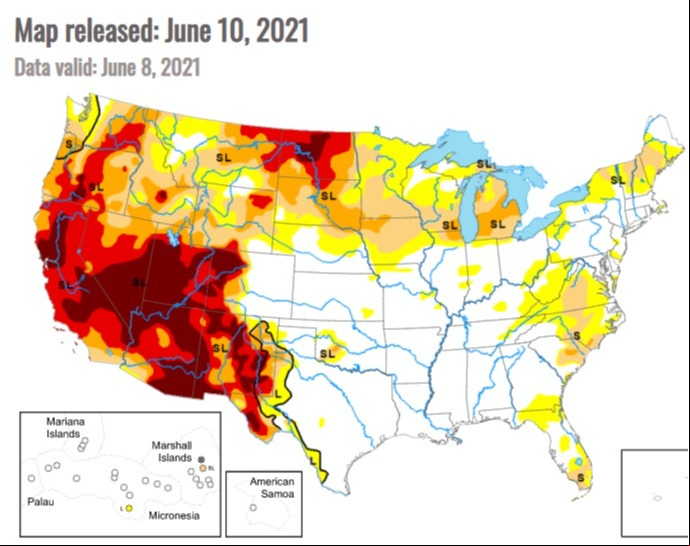 Drought Monitor - 10/06/2021