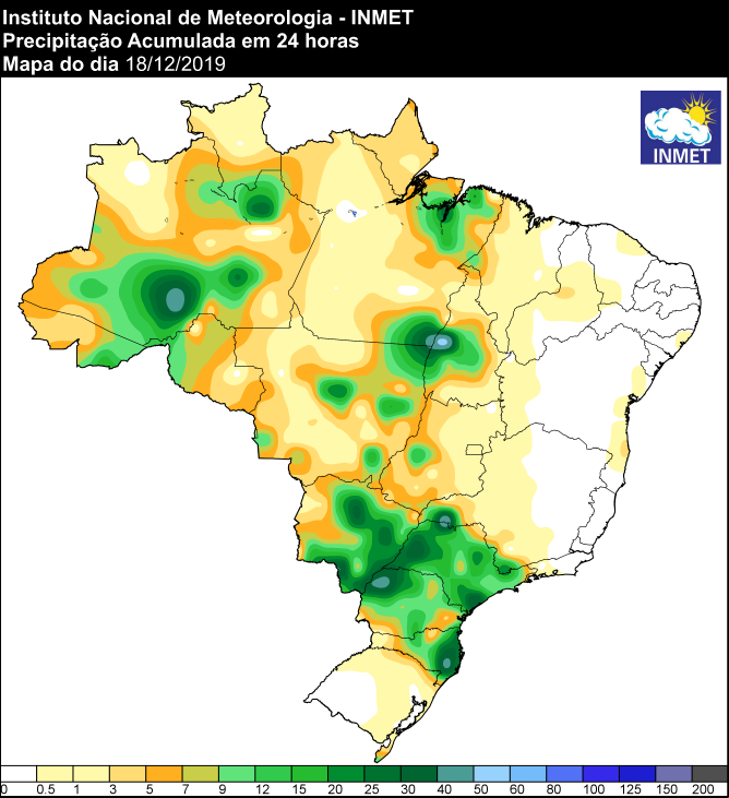 Últimas 24 horas - Inmet