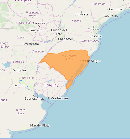 Mapa com alerta de acumulado de chuva nesta 4ª - Fonte: Inmet