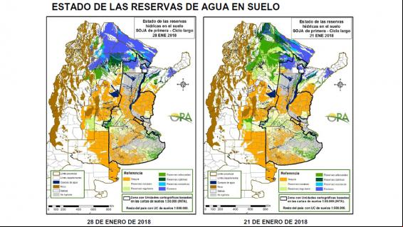 Mapa Seca na Argentina