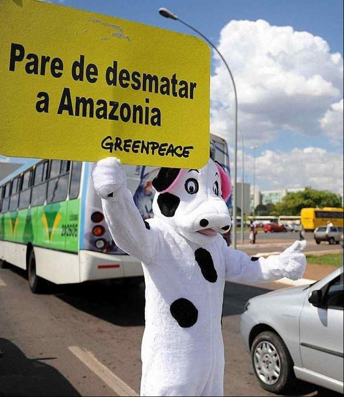 Pare de desmatar - Verde - a nova cor do comunismo