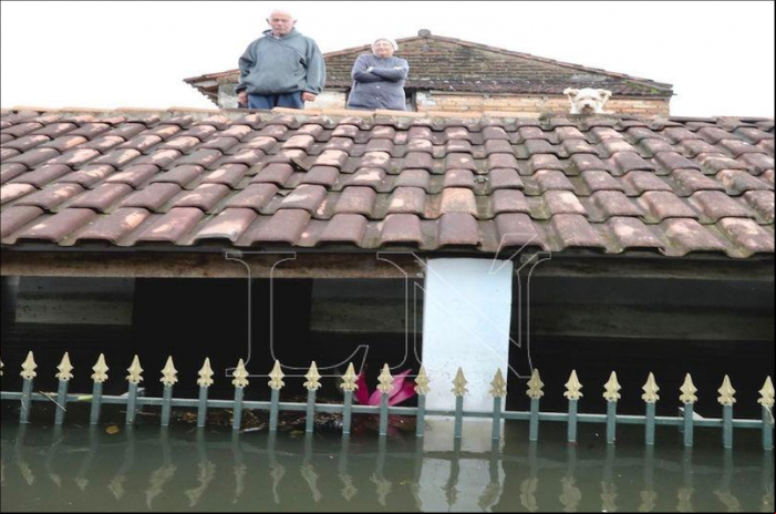 Enchente na cidade de Pilar (PY) - Foto: La Nación