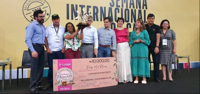 Premiação 3º Lugar - Florada Premiada - Semana internacional do café - 2019